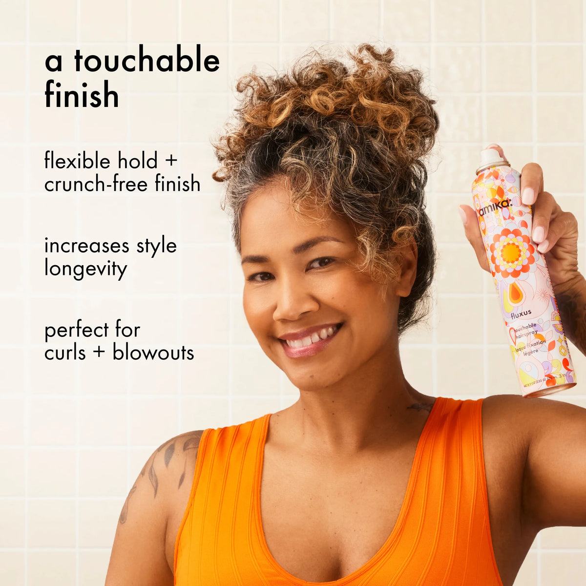 fluxus | touchable, flexible hold hairspray